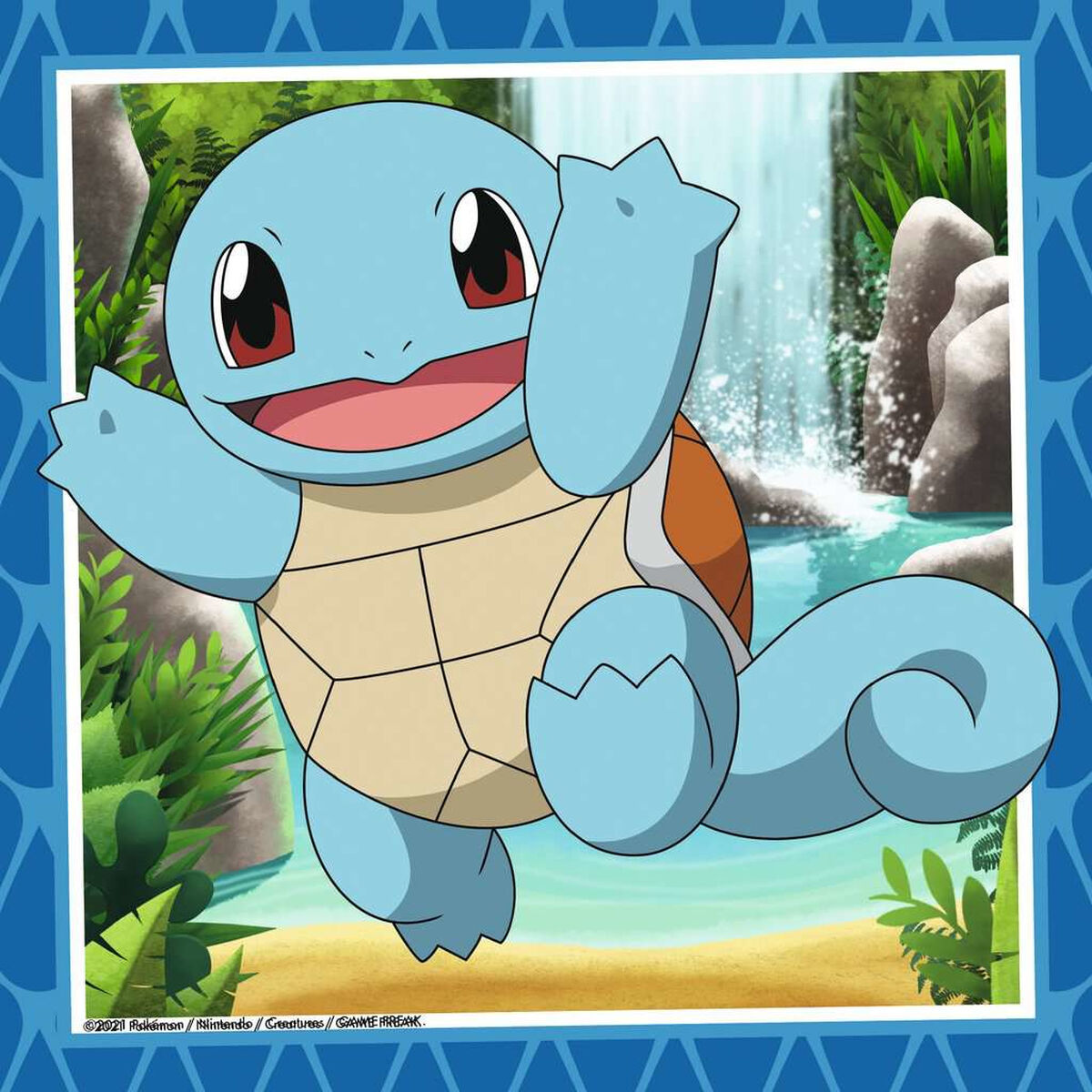 3 galvosūkių rinkinys Pokémon Ravensburger 05586 Bulbasaur, Charmander & Squirtle 147 Dalys