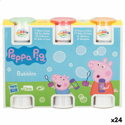 Bubble blower set Peppa Pig 3 Dalys 60 ml (24 vnt.)