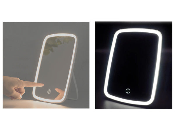 Led apšviestas kosmetikos makiažo veidrodis