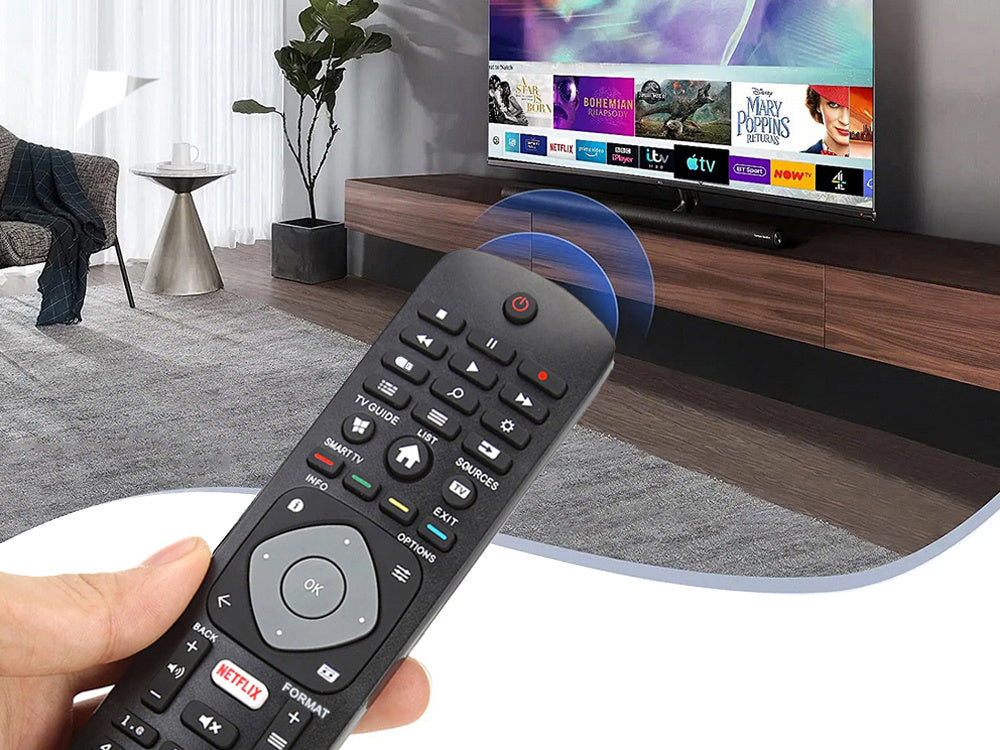 Universalus nuotolinio valdymo pultas televizoriui smart 4k uhd