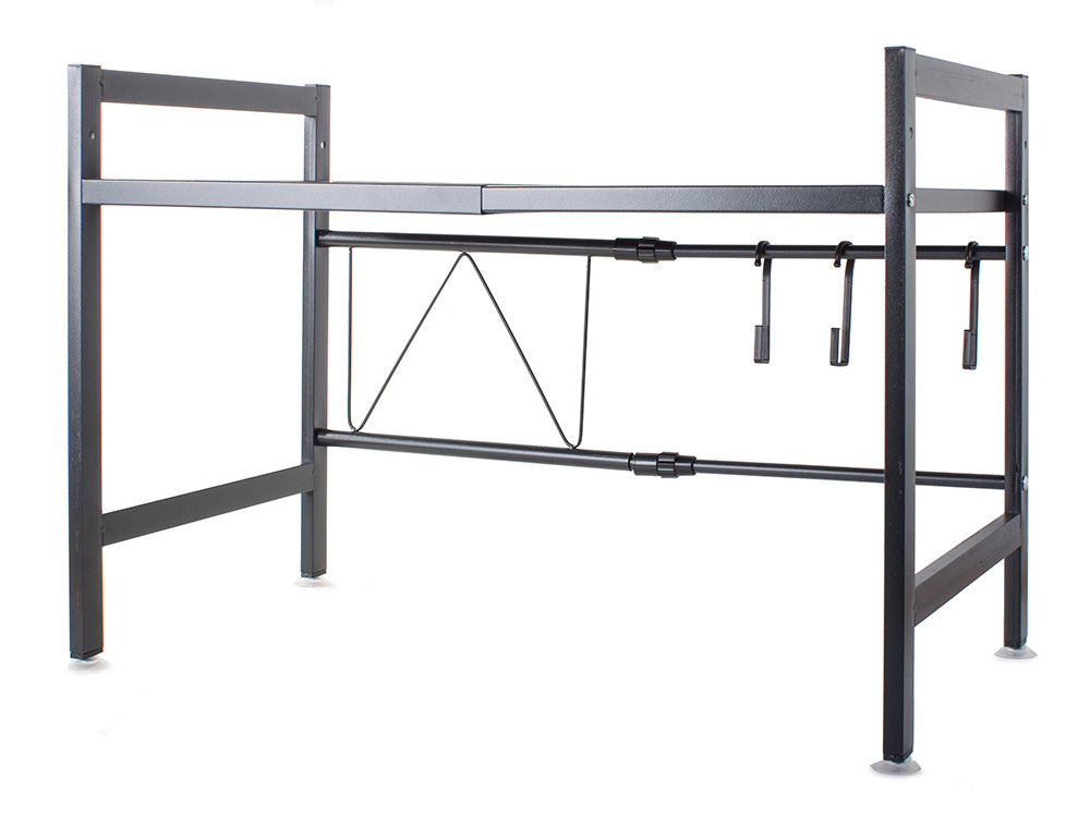 Mikrobangų krosnelės stovas reguliuojama virtuvės lentyna