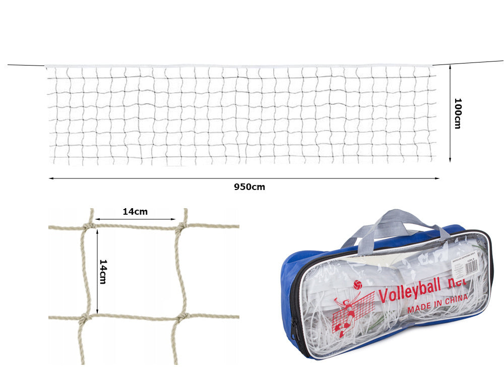 Tinklinio tinklas 9,5x1 m tinklinio tinklas, Baltas, Szín, Fehér