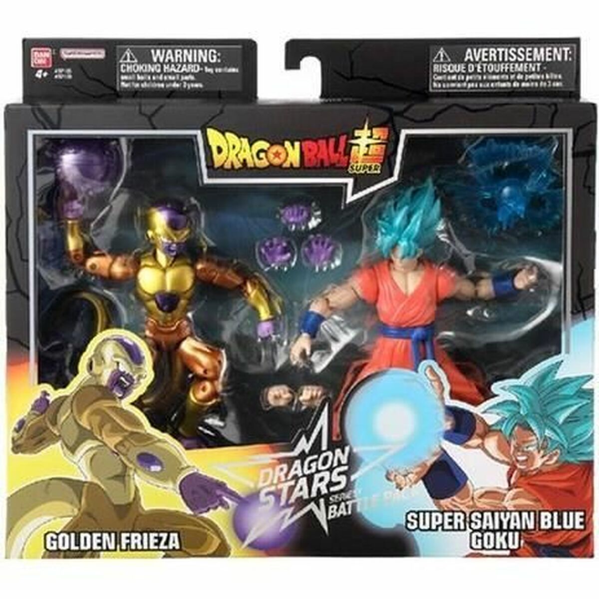 Veiklos rodikliai Dragon Ball Super Dragon Stars: Golden Frieza vs Super Saiyan Blue Goku 17 cm