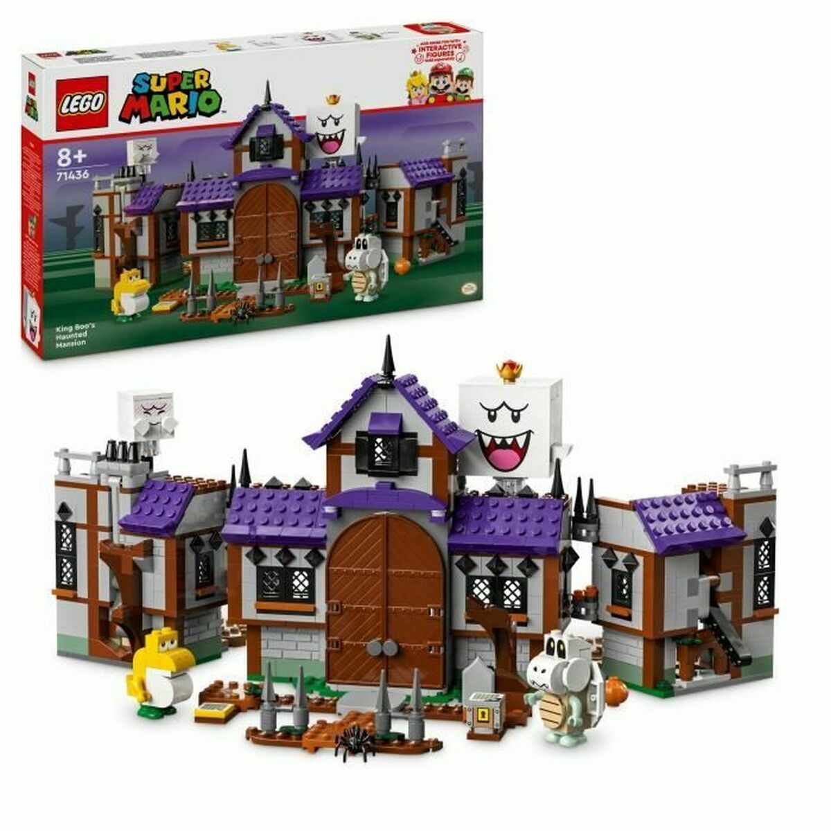 Statybos rinkinys Lego King Boo's Haunted Mansion Spalvotas