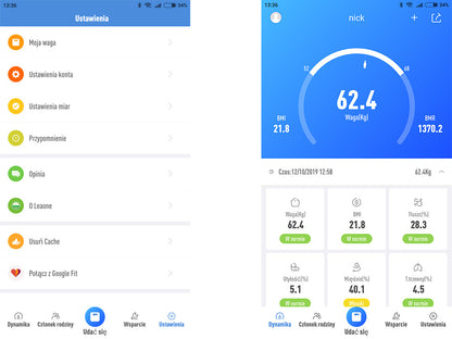 Vonios analitinė skalė "bluetooth" stiklo lcd