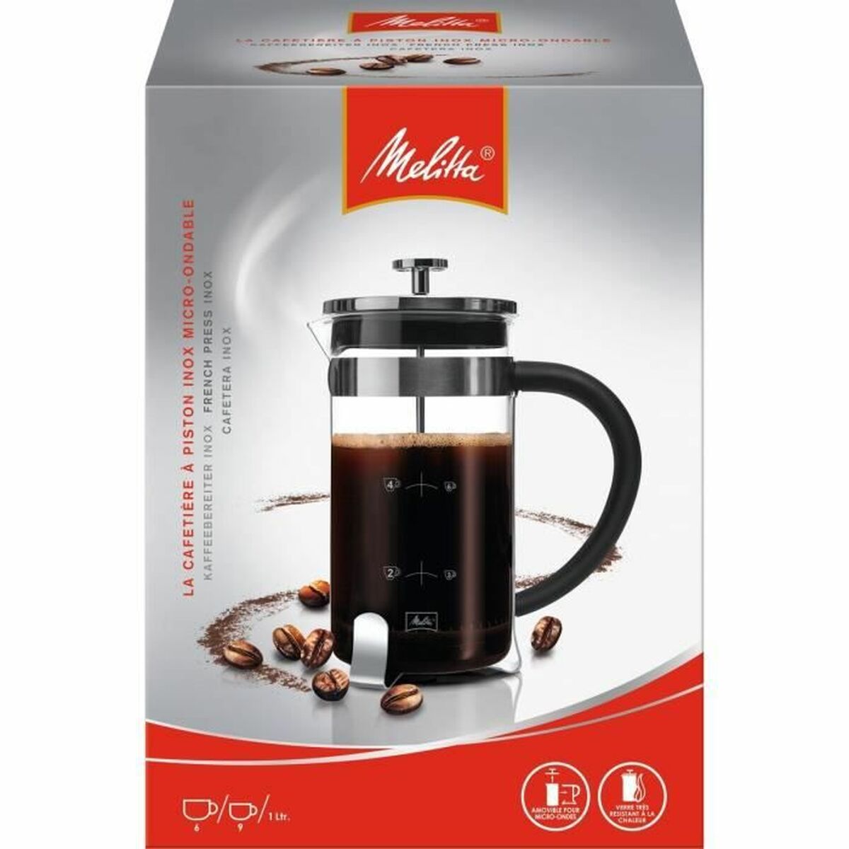 Prancūziškas kavinukas Melitta Premium 1 L 8 Puodeliai