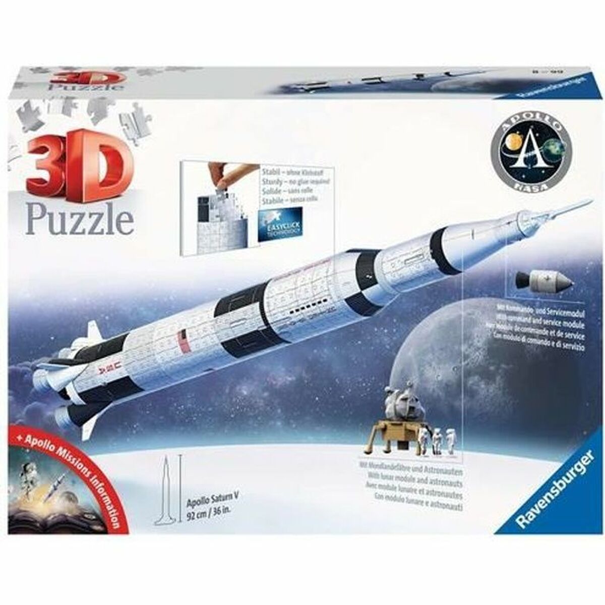 Dėlionė Ravensburger Saturn V space rocket