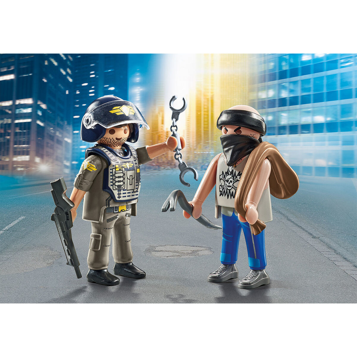 Playset Playmobil 71505 Policija Vagis 9 Dalys