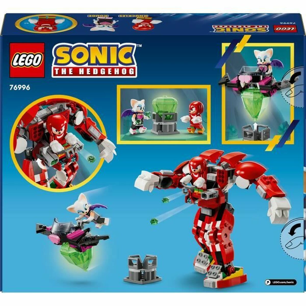 Statybos rinkinys Lego 76996 Sonic The Hedgehog Knuckles' Robot Guardian Spalvotas