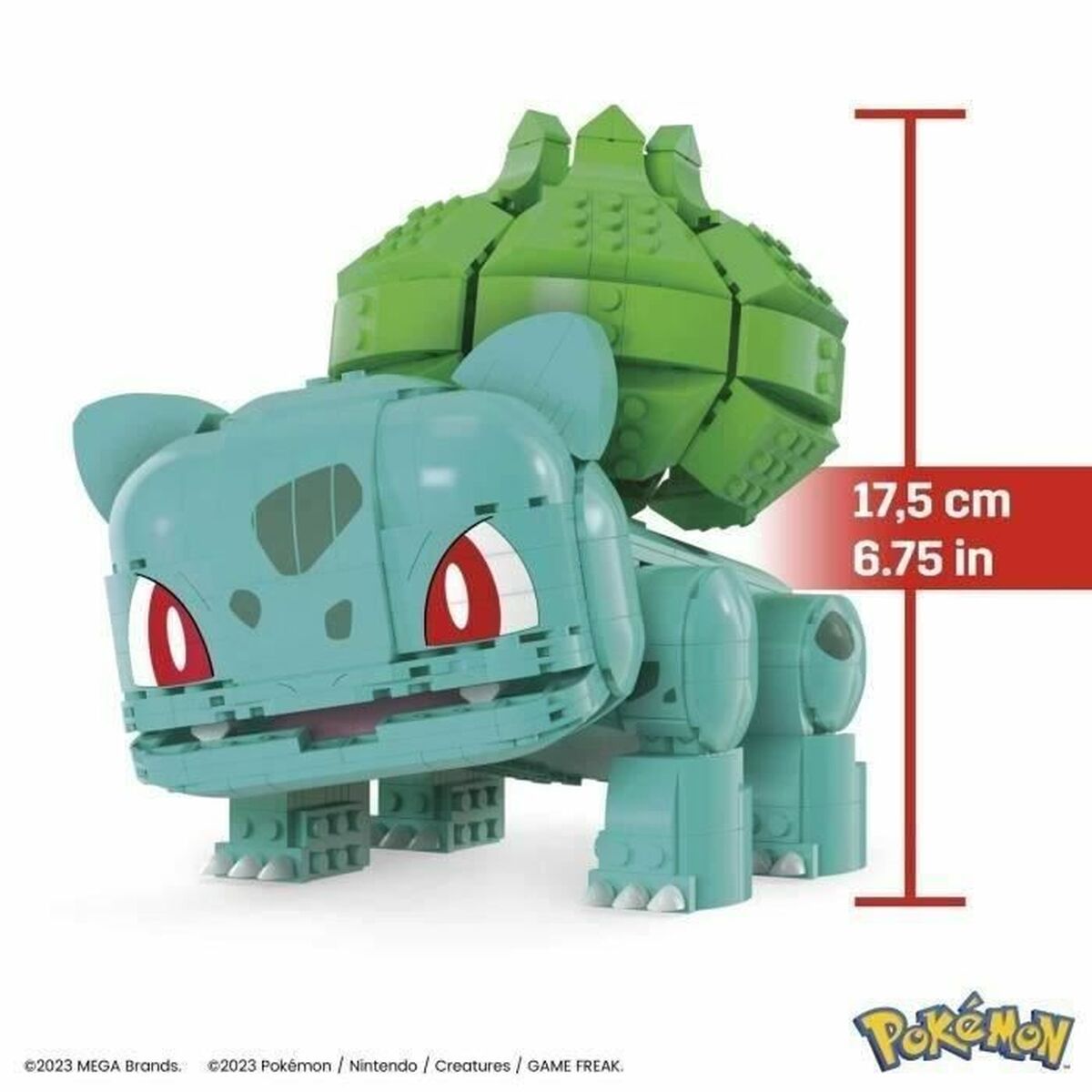 Statybos rinkinys Pokémon Mega Construx - Jumbo Bulbasaur 789 Dalys