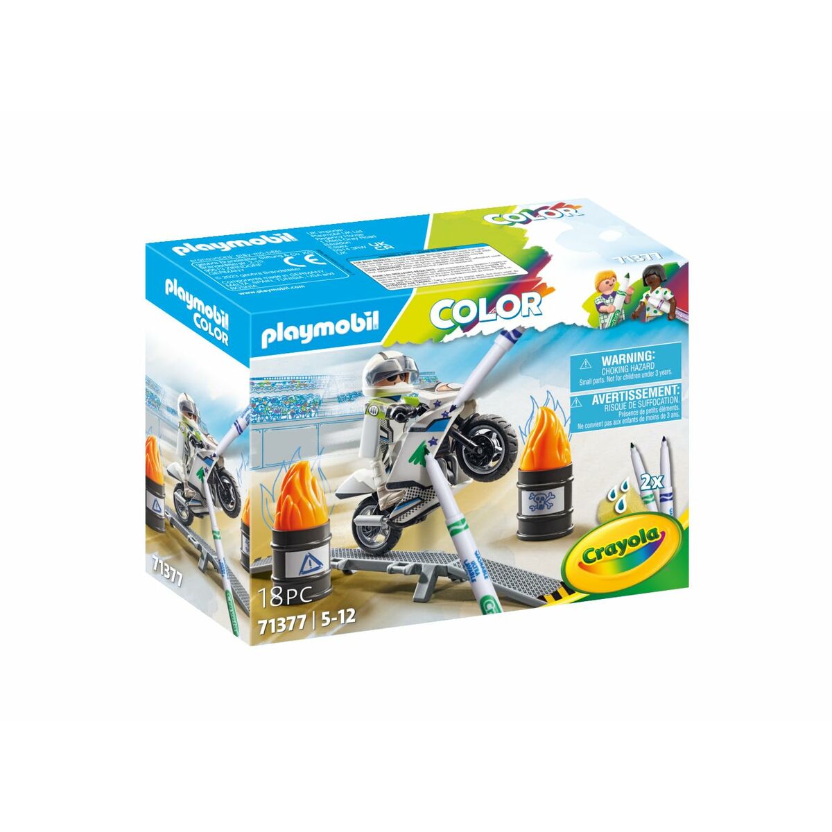 Žaislų rinkinys Playmobil Color Motociklas 18 Dalys