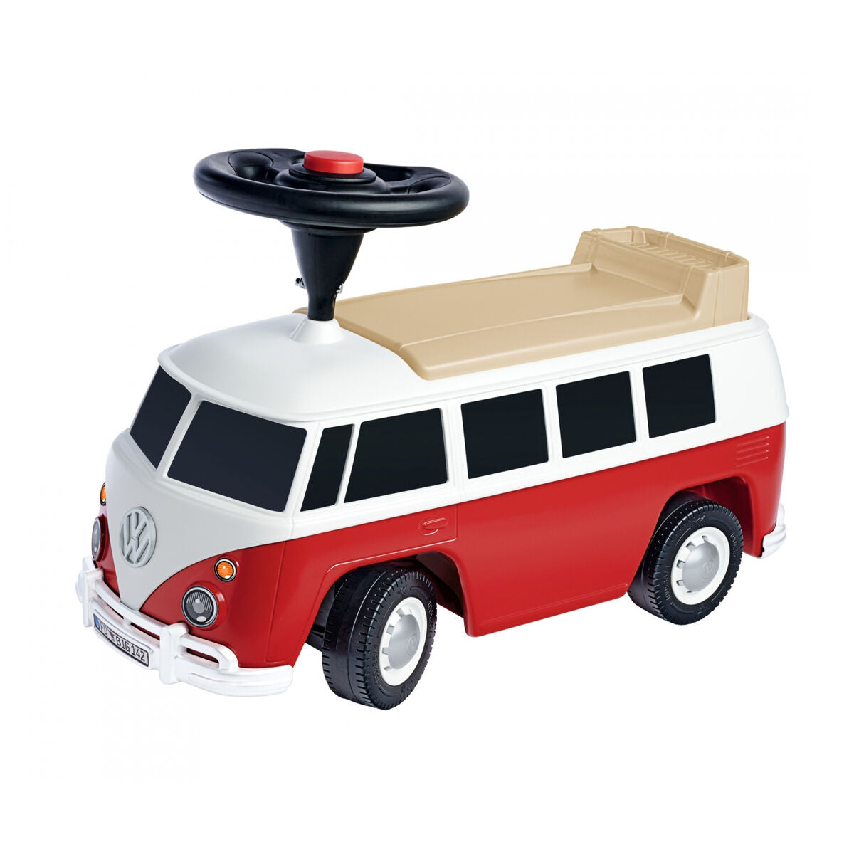 Triratis Smoby Volkswagen Van Juoda Raudona