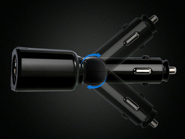 Cigarečių žiebtuvėlio skirstytuvo įkroviklis 2 usb