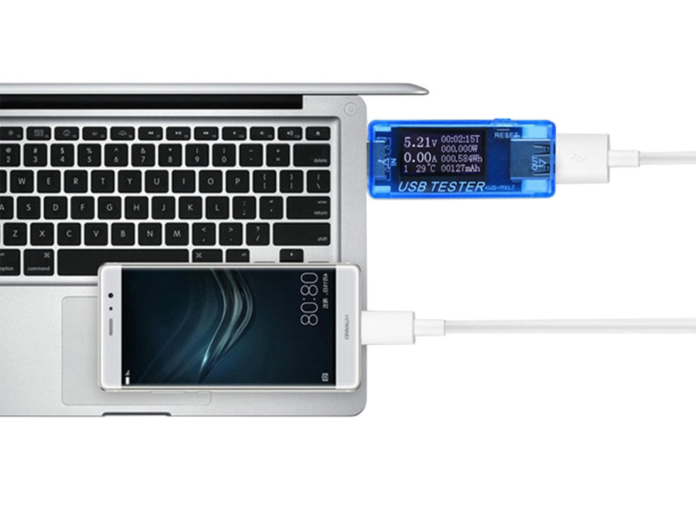 Voltmetras usb ampermetras įtampos testeris