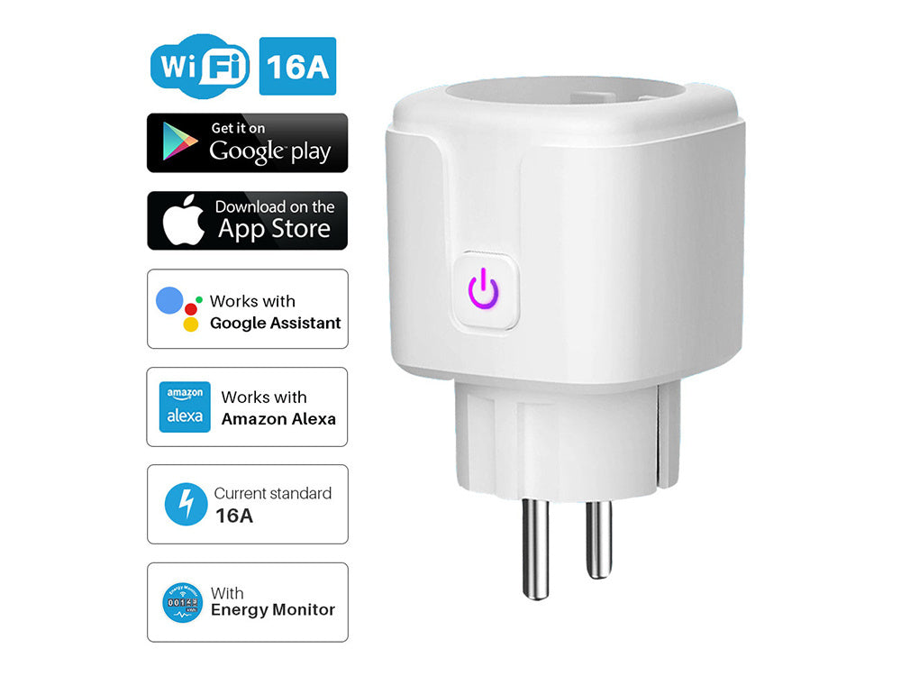 Išmanusis elektros lizdas "wifi" laikmatis 16a