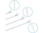 Trickets 2.5x100 100 vnt., baltos spalvos