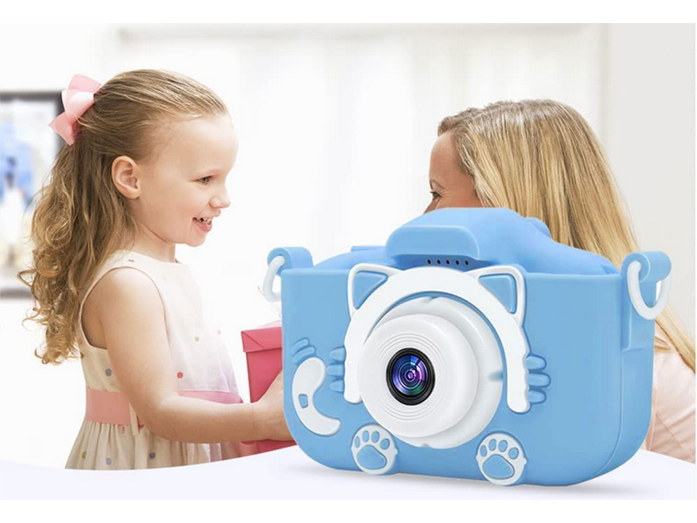 Skaitmeninis fotoaparatas vaikams su žaidimais fotoaparato žaidimai kitty