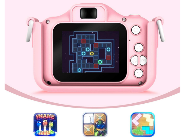 Skaitmeninis fotoaparatas vaikams su žaidimais fotoaparato žaidimai kitty, Rožinė, Szín, Rózsaszín