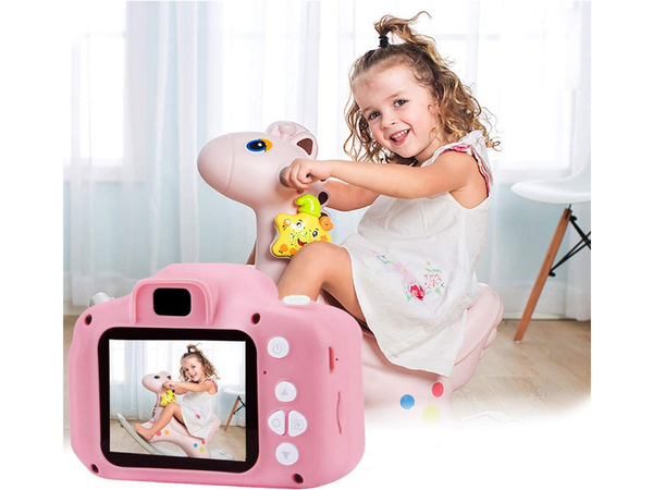 Skaitmeninis fotoaparatas vaikams su žaidimais fotoaparato žaidimai kitty, Rožinė, Szín, Rózsaszín