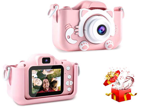 Skaitmeninis fotoaparatas vaikams su žaidimais fotoaparato žaidimai kitty, Rožinė, Szín, Rózsaszín