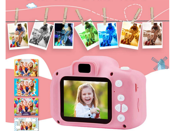 Skaitmeninis fotoaparatas vaikams su žaidimais fotoaparato žaidimai kitty, Rožinė, Szín, Rózsaszín