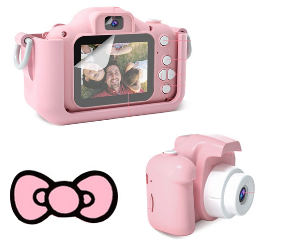 Skaitmeninis fotoaparatas vaikams su žaidimais fotoaparato žaidimai kitty, Rožinė, Szín, Rózsaszín