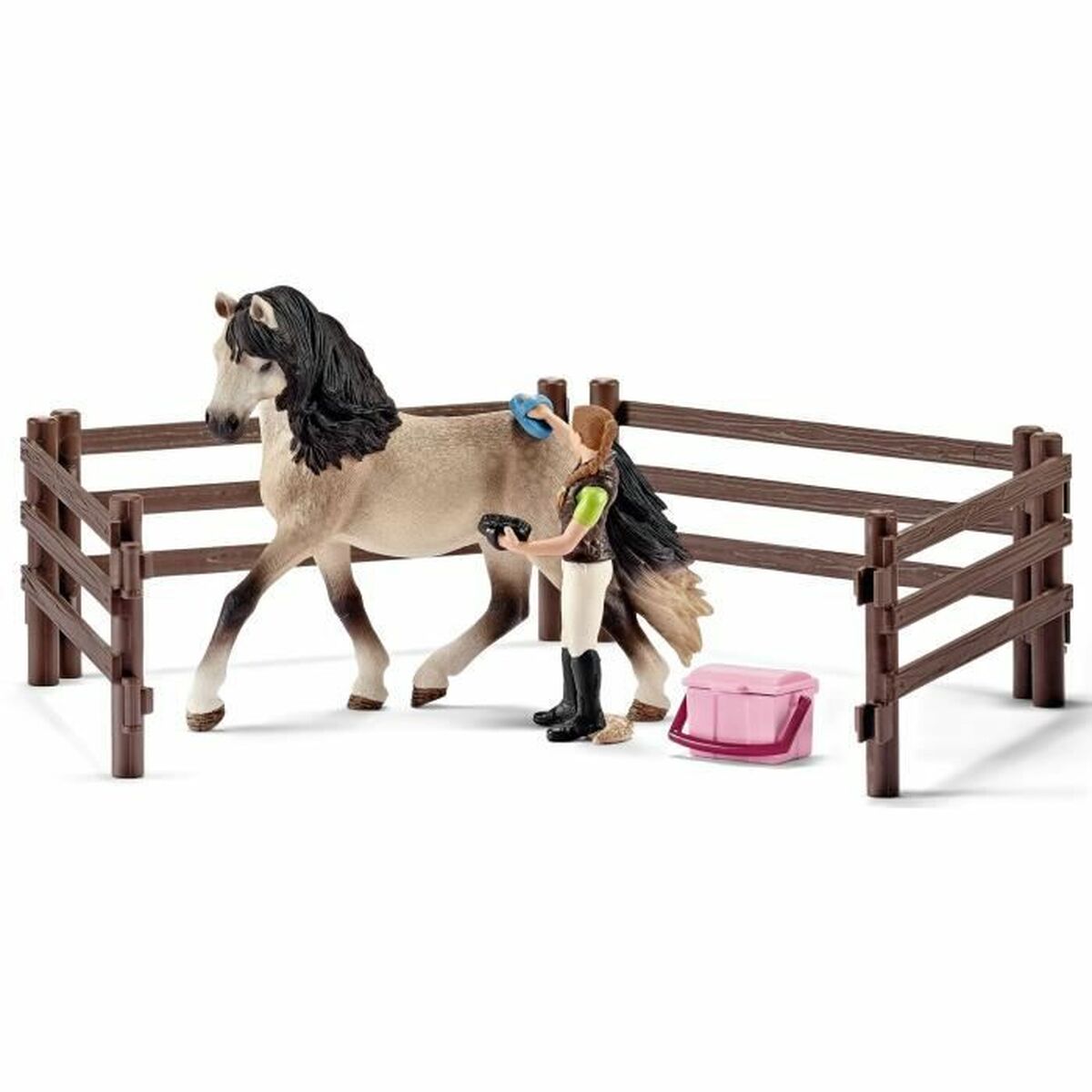 Playset Schleich Andalusian horses care kit