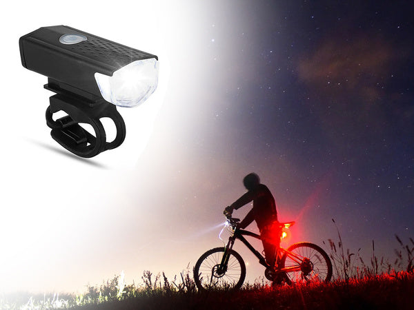 Led rinkinys galinis priekinis usb dviračio žibintas
