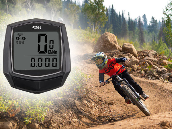Vandeniui atsparus dviračių spidometras su lcd