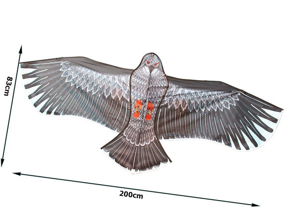 Aitvaras "bird eagle" 2 m paukščių atbaidymo priemonė su virvele