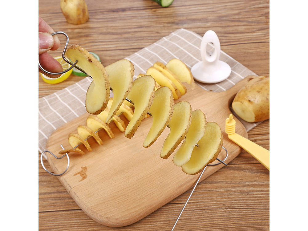 Bulvių traškučių kepimo mašina twisted fryer