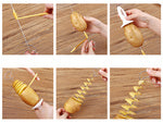 Bulvių traškučių kepimo mašina twisted fryer