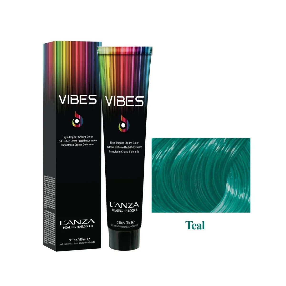 L'ANZA Healing Color Vibes Teal Color plaukų dažai 90 ml