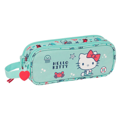 Dvigubas penalas Hello Kitty Sea lovers Turkis 21 x 8 x 6 cm