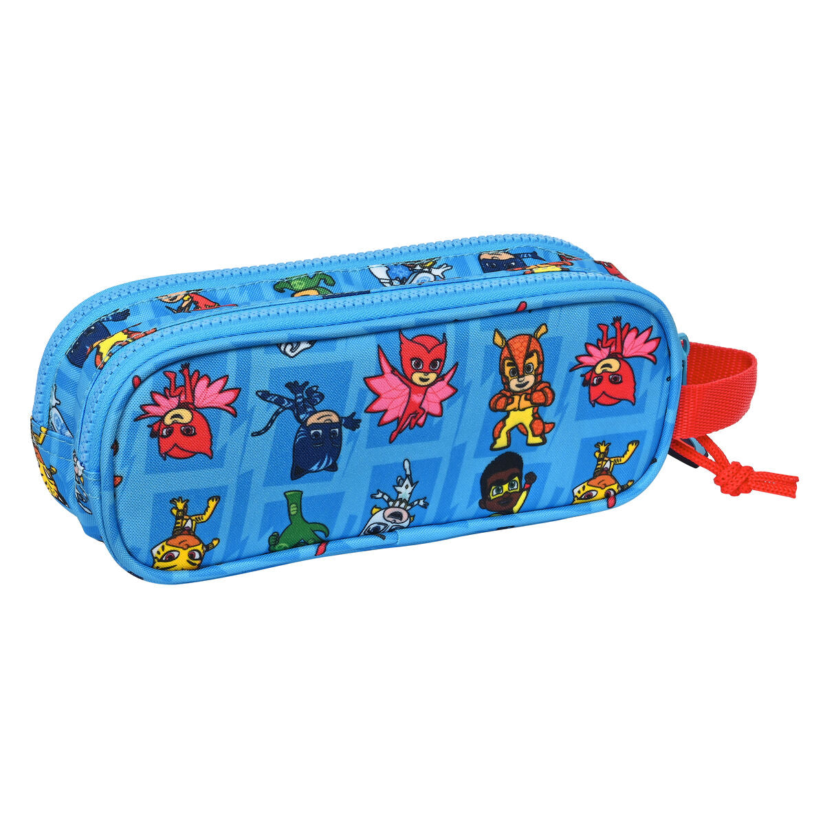 Dvigubas penalas PJ Masks Mėlyna 21 x 8 x 6 cm