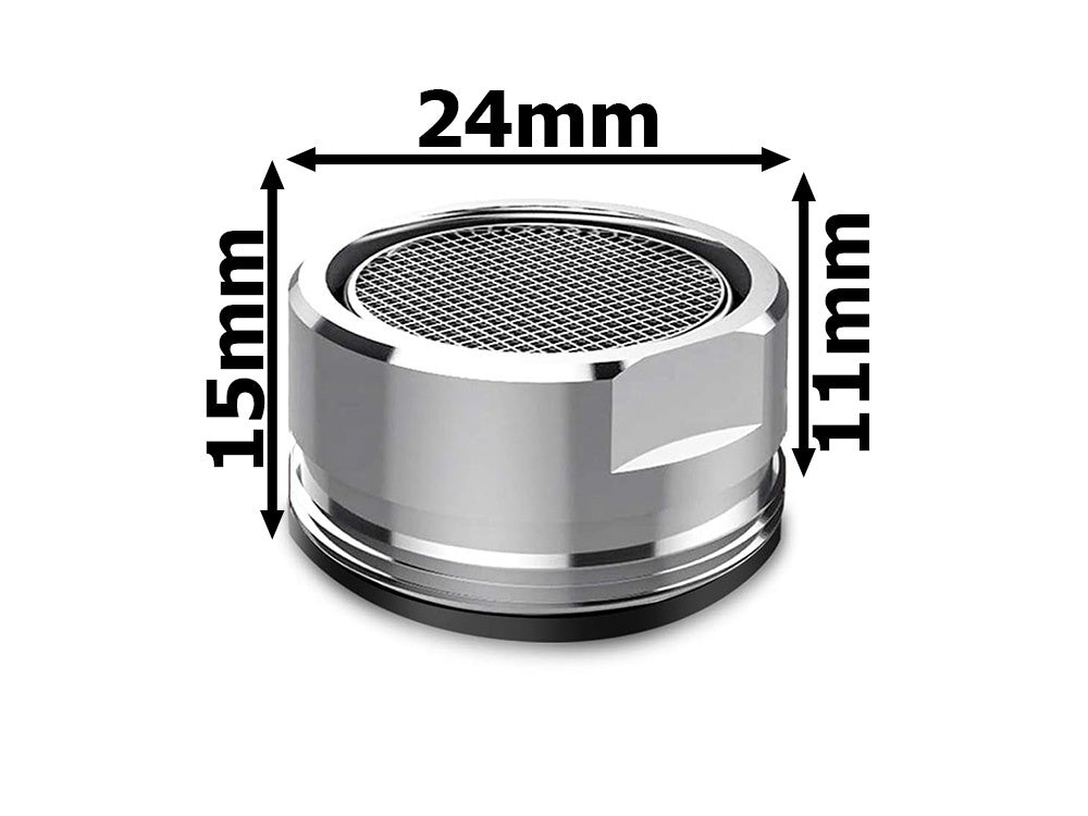 Maišytuvo aeratoriaus dangtelis m24 chromuotas plastikinis aeratorius