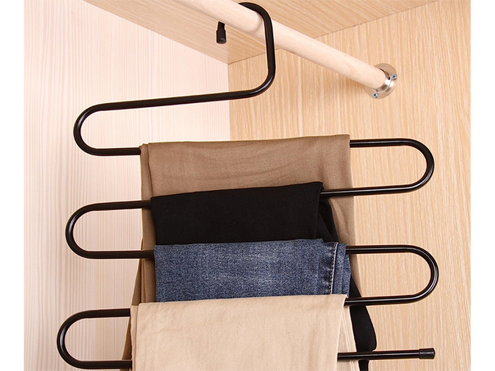 Kelnių pakaba spintai 5 poros kietos