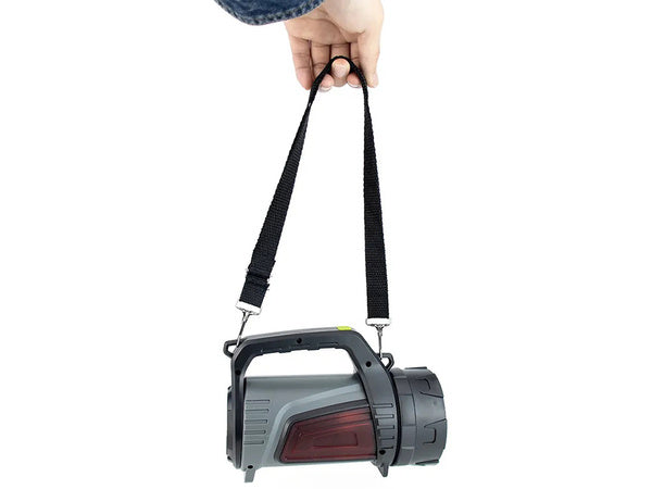 Įkraunamas žibintuvėlis led prožektorius powerbank galingas