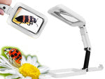 Juvelyro stalo didysis 3x 18 led sulankstomasis didintuvas