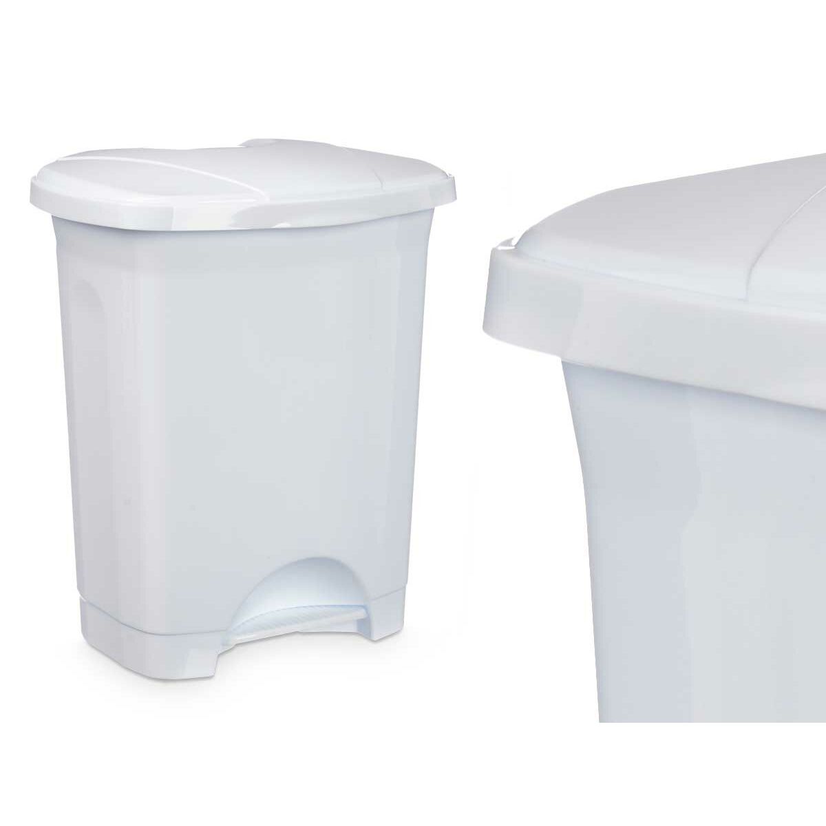 Pedalų dėžė Balta Plastmasinis 10 L (8 vnt.)