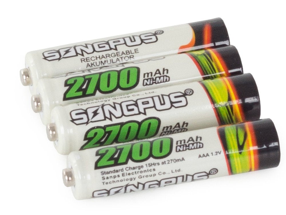 4 vnt. Aaa r3 iki 2700mah akumuliatoriai