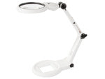 Juvelyro stalo didysis 12x 8x 18 led usb lupa