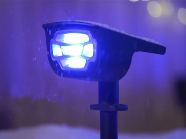 Saulės sodo lempos varomos led lempos spalvos