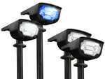 Saulės sodo lempos varomos led lempos spalvos