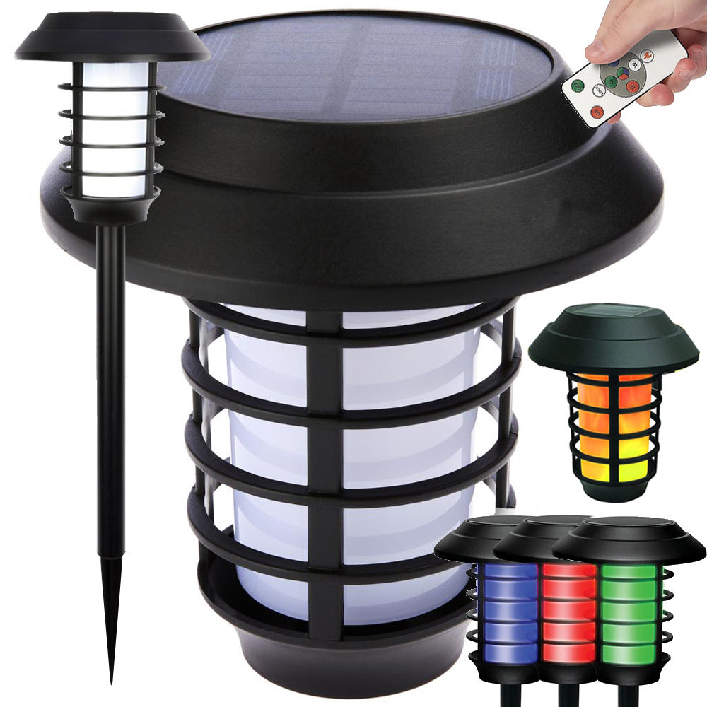 Sodo lempa saulės žibintuvėlis žibintas rgb nuotolinio valdymo pultas