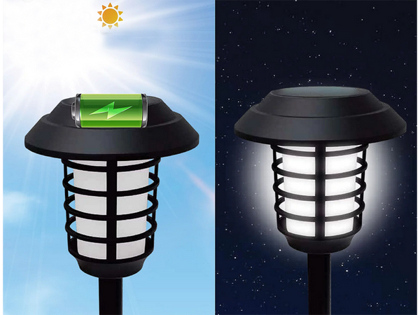 Sodo lempa saulės žibintuvėlis žibintas rgb nuotolinio valdymo pultas