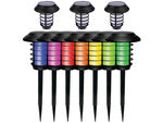 Sodo lempa saulės žibintuvėlis žibintas rgb nuotolinio valdymo pultas
