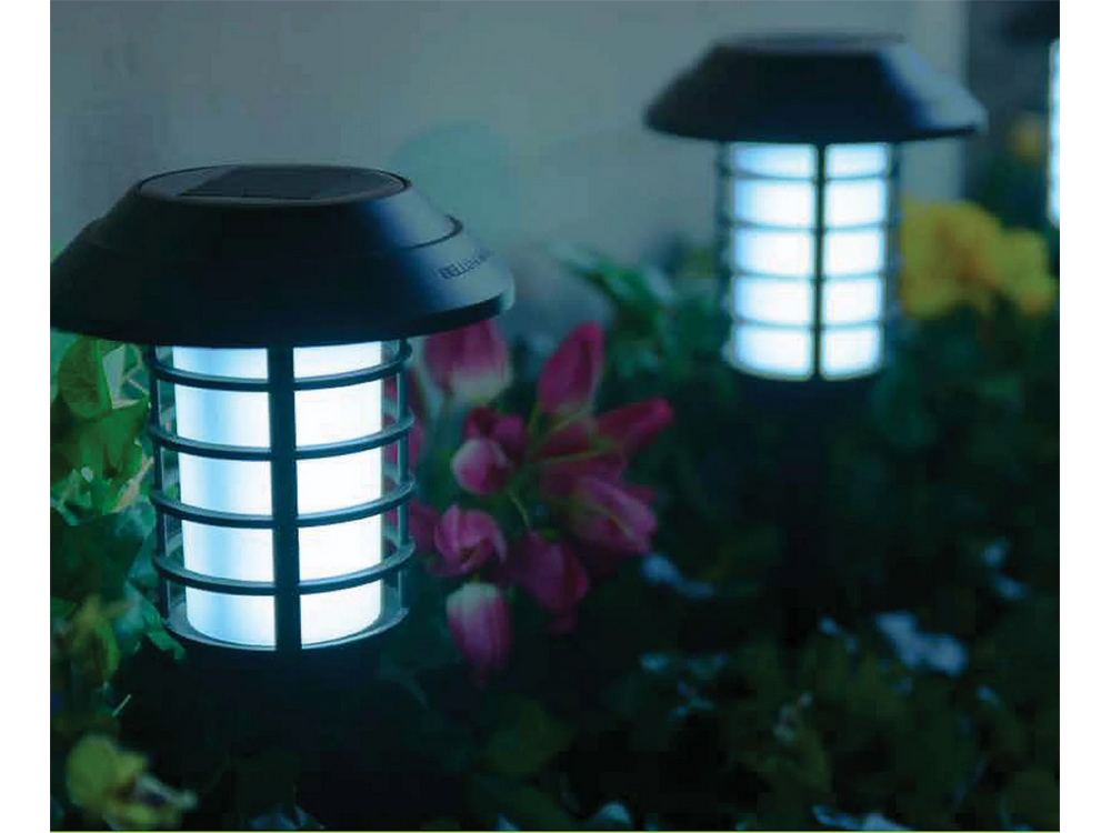 Sodo lempa saulės žibintuvėlis žibintas rgb nuotolinio valdymo pultas