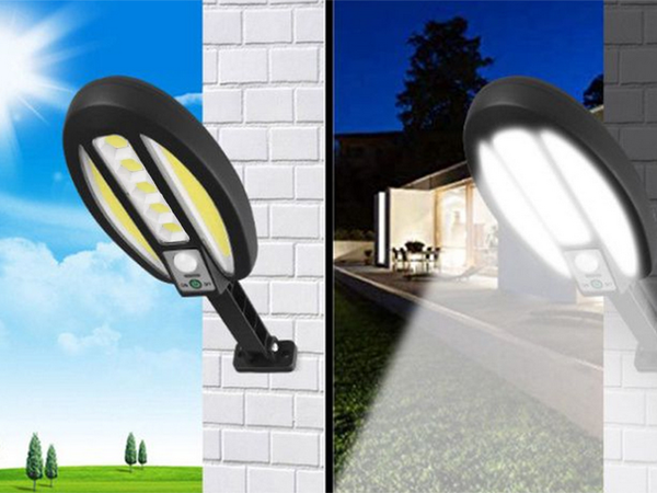 95 led saulės lempa su jutikliu nuo sutemų iki aušros