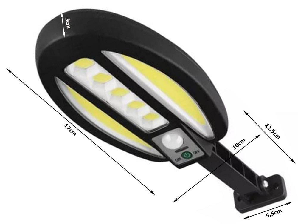 95 led saulės lempa su jutikliu nuo sutemų iki aušros